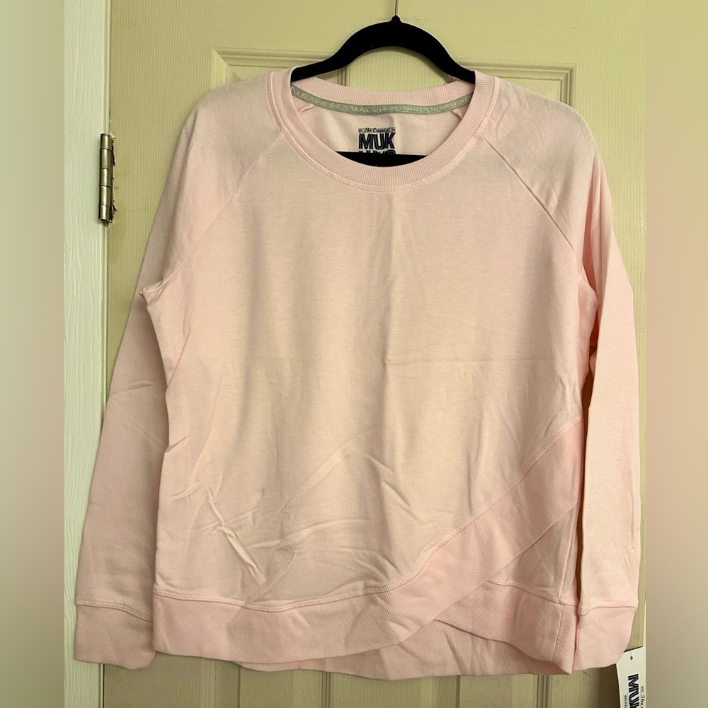 Muk Luks Soft Pink Sweatshirt